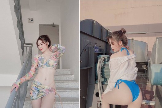 Gặp em gái ngành body như siêu mẫu