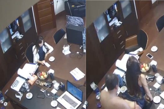 Sếp yêu em nhân viên ngay trong văn phòng